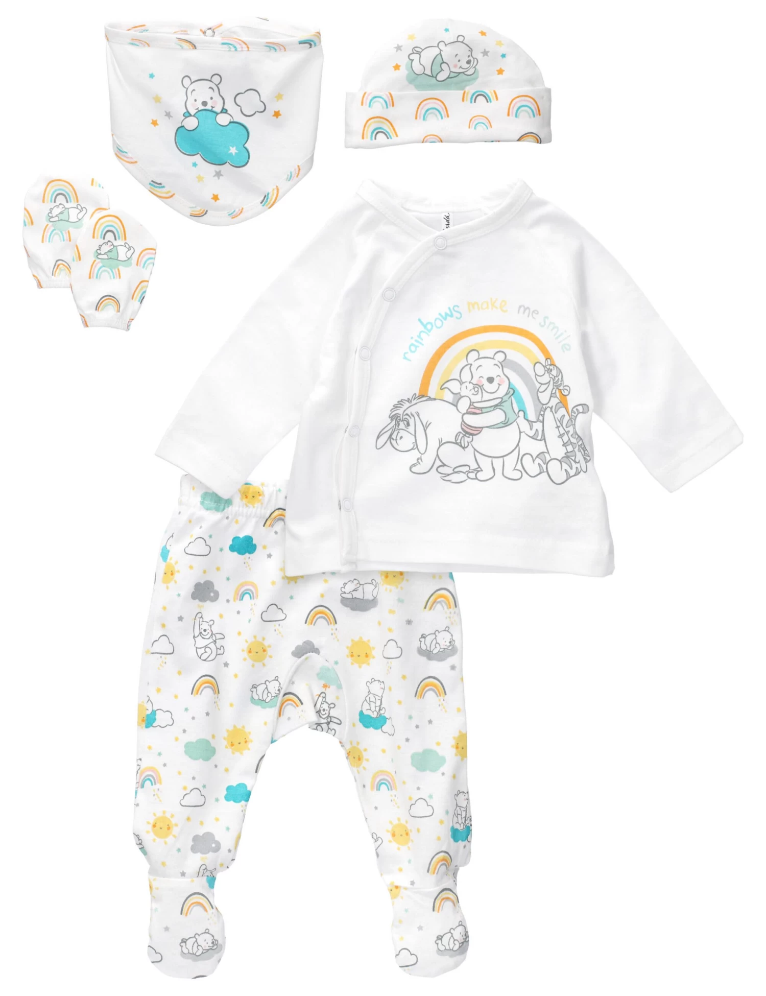 5tlg Set Baby Sweets Meets Disney In Weiß Bunt 3 5tlg Set Baby Sweets Meets Disney In Weiß Bunt