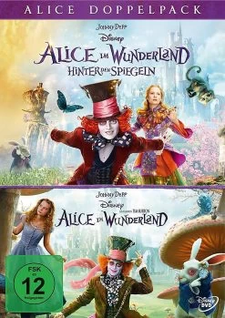 Disney DVD Alice Im Wunderland 1+2 (Doppelpack, 2DVDs)