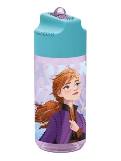 Disney Frozen Trinkhalmflasche "Frozen" In Transparent/ Türkis - 430 Ml