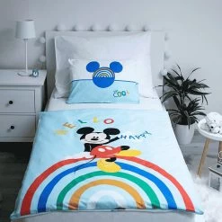 Disney Kinderbettwäsche Mickey, Rainbow, 135x100 + 40x60 Cm -Disney disney kinderbettwasche mickey rainbow 135x100 40x60 cm 1
