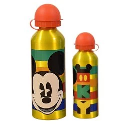 Alu-Trinkflasche Mickey Mouse 500 Ml In Gelb-Rot
