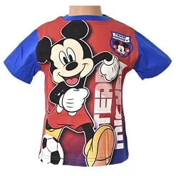 T-Shirt Mickey Mouse Fißball In Blau