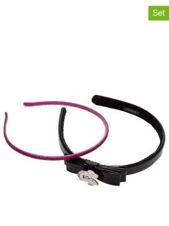 2er-Set: Haarreifen "Minnie Mouse" In Pink/ Schwarz