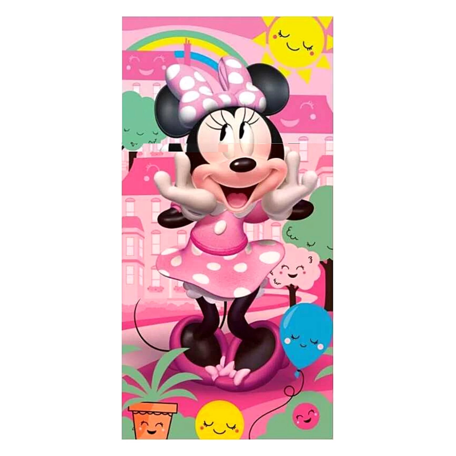 Bade-/Strandtuch Minnie Mouse - (L) 140 Cm X (B) 70 Cm In Bunt 3 Bade-/Strandtuch Minnie Mouse - (L) 140 Cm X (B) 70 Cm In Bunt