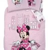 Mädchen Bettwäsche-Set "Disney's Minnie Mouse - Shopping" In Rosa