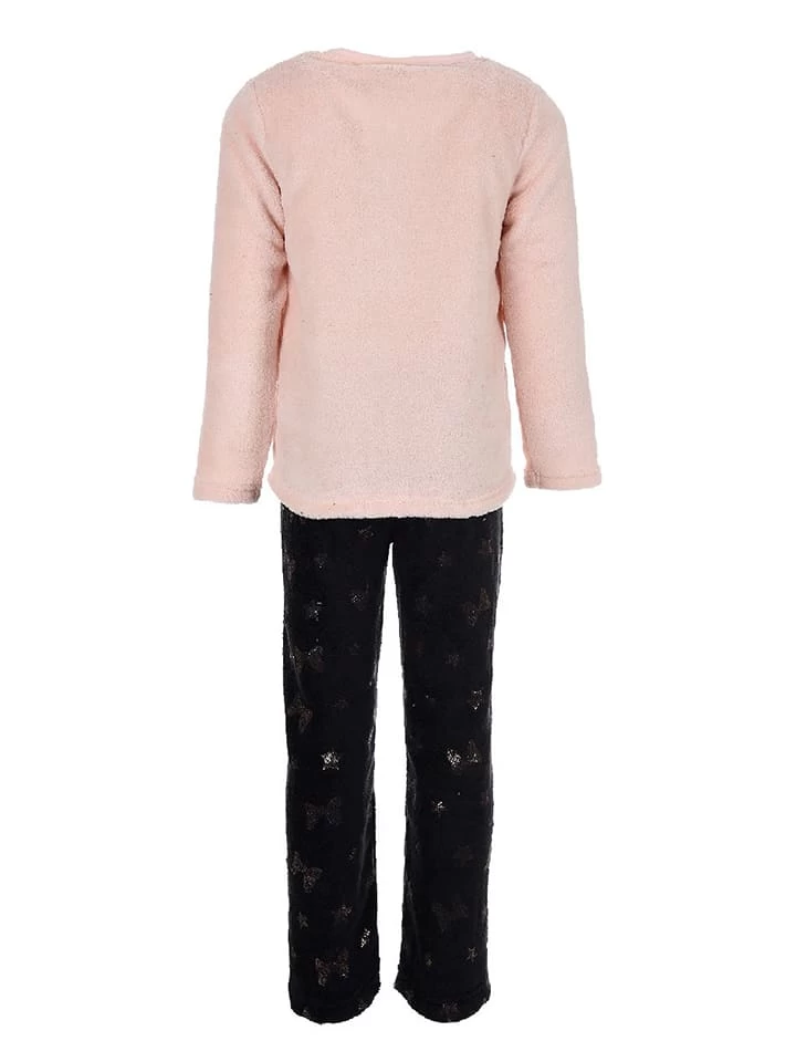 Pyjama "Minnie Mouse" In Rosa/ Schwarz 4 Pyjama "Minnie Mouse" In Rosa/ Schwarz – Bild 2