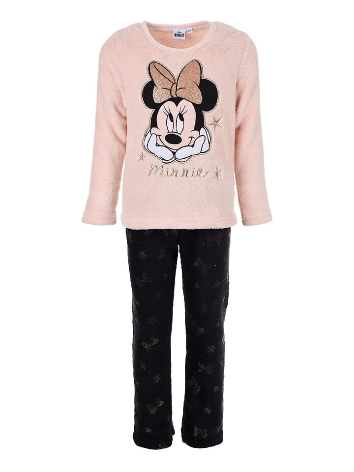 Pyjama "Minnie Mouse" In Rosa/ Schwarz 3 Pyjama "Minnie Mouse" In Rosa/ Schwarz