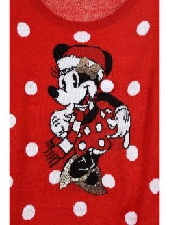 Strickkleid "Minnie" In Rot -Disney disney minnie mouse strickkleid minnie in rot 2