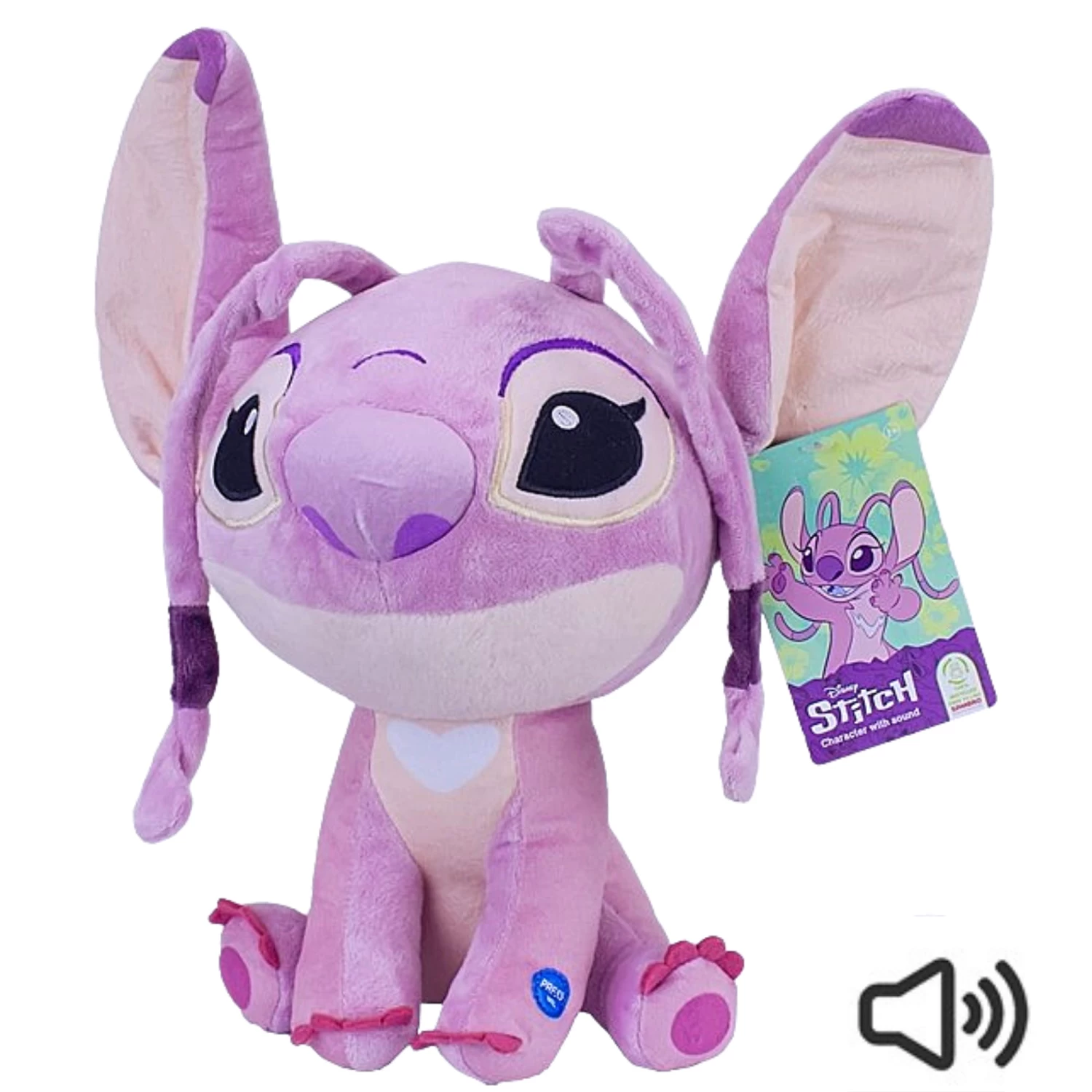 Disney Plüschfigur Lilo & Stich - Angel 45 Cm Mit Musik In Lila