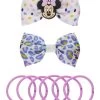 Set Aus Haarspangen Und Haargummis Disney Minnie Maus In Lila -Disney disney set aus haarspangen und haargummis disney minnie maus in lila
